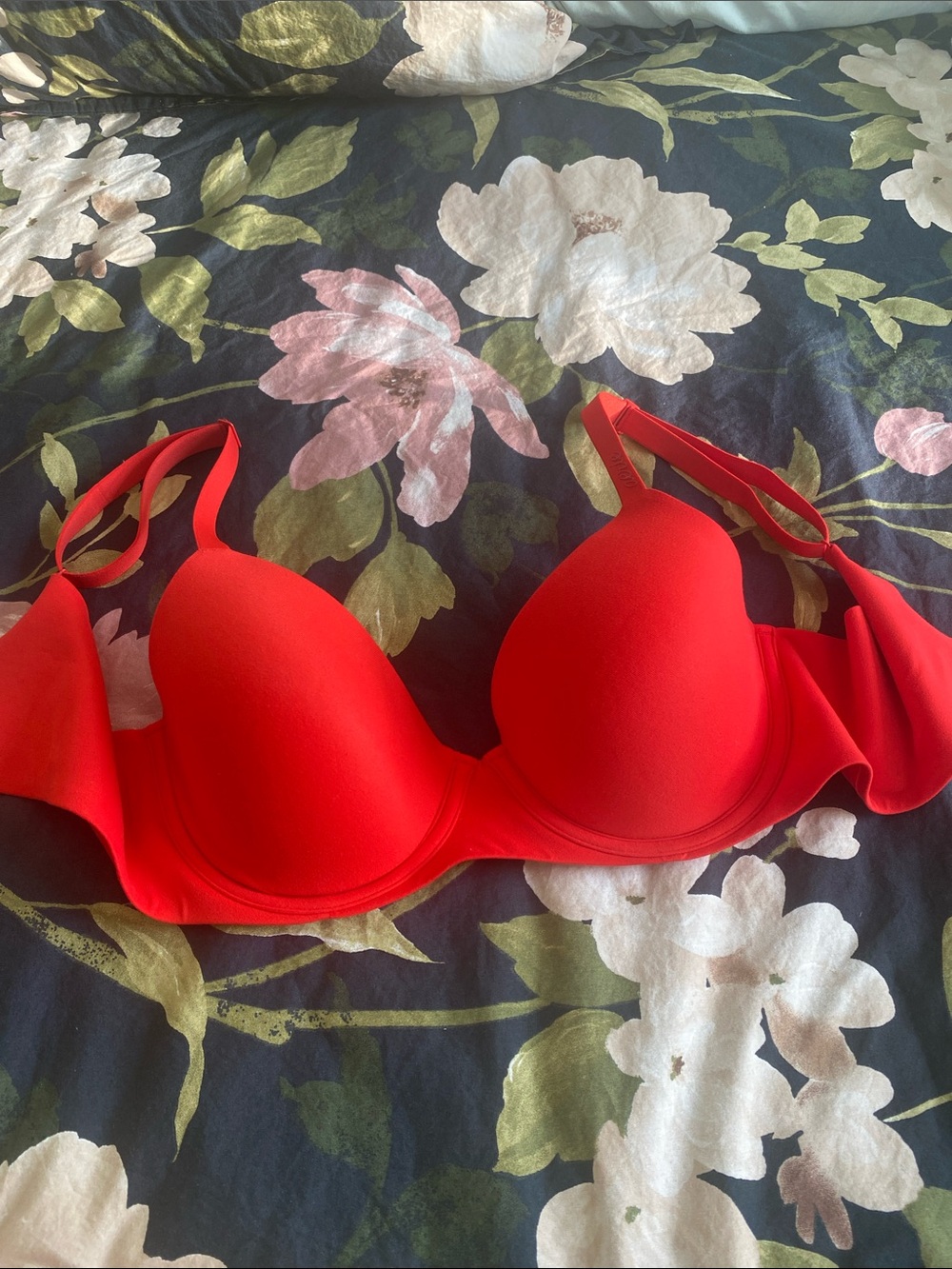 aerie Red Smooth Molded T-Shirt Bra with Underwire